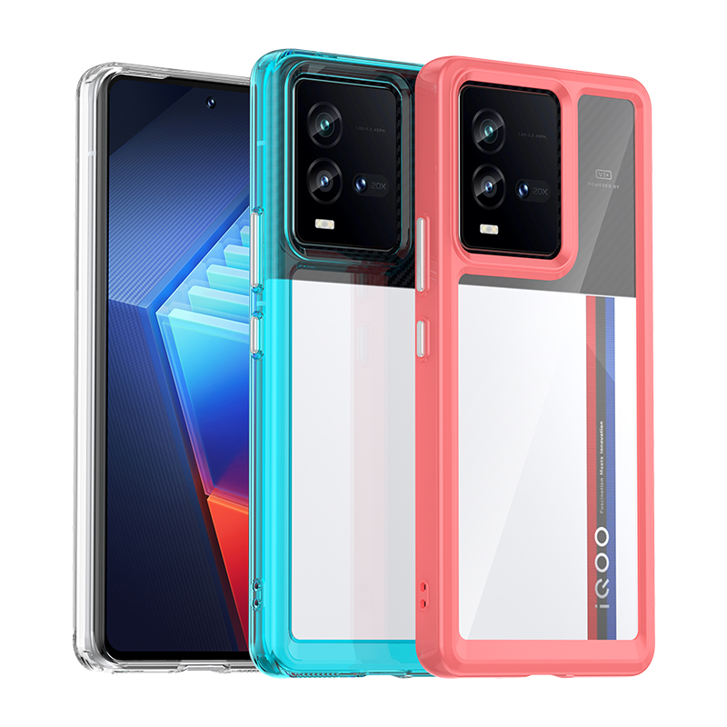 Przypadki akrylowe dla vivo iqoo 10 9t pro OnePlus Nord N10 5G Realme 10 Rugged Shockproof Telefon TPU Case