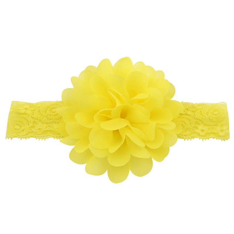 New Baby Chiffon Flower Elastic Lace Headband Hair Accessories Newborn Hair Band Baby Girls Head Wrap Fashion Headbands Kids Gifts