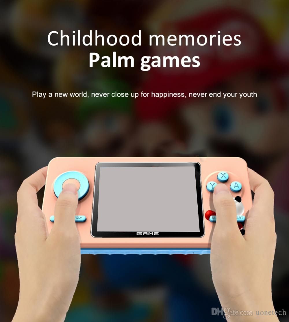 Mini Handheld Game Console Retro يمكن تخزين 520 دعمًا كلاسيكيًا مزدوج تشغيل HD شاشة عرض فيديو شاشة شاشة شاشة كبيرة للطفل S5