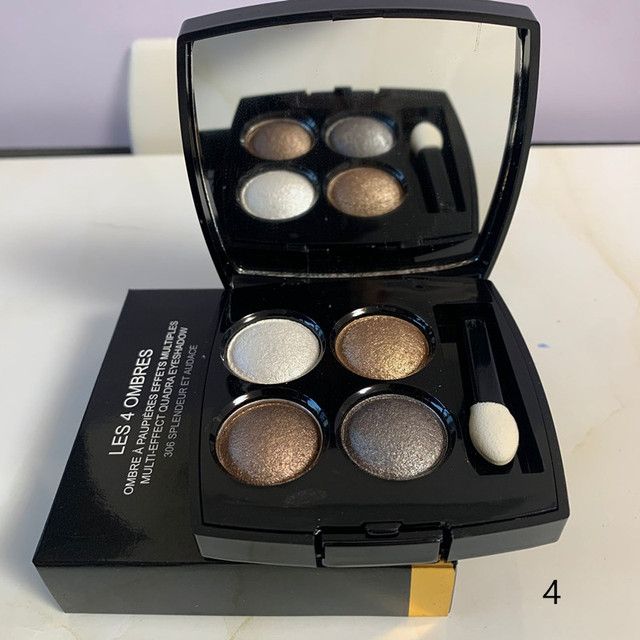 Marca 4 cores natural fosco sombra de olho à prova d'água paleta shimmer eyeshadow5860594