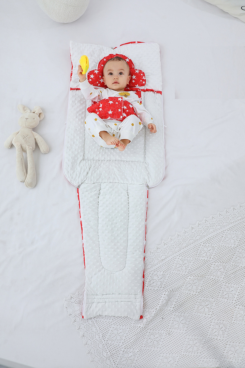 Autumn Winter Newborn Sleeping Bag Thickening Warm Infant Three-cornered Hat Designer Sleepsack 0-18Month Baby Windproof Kickproof Quilt 