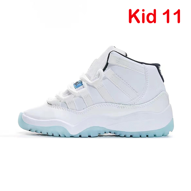 2022 Jumpman 11s Kids Basketball Shoes 11 Cool Gray Bred White Concord Legend Blue Pantone Ovo Gray Snake Boys Girl Trainers 28-35