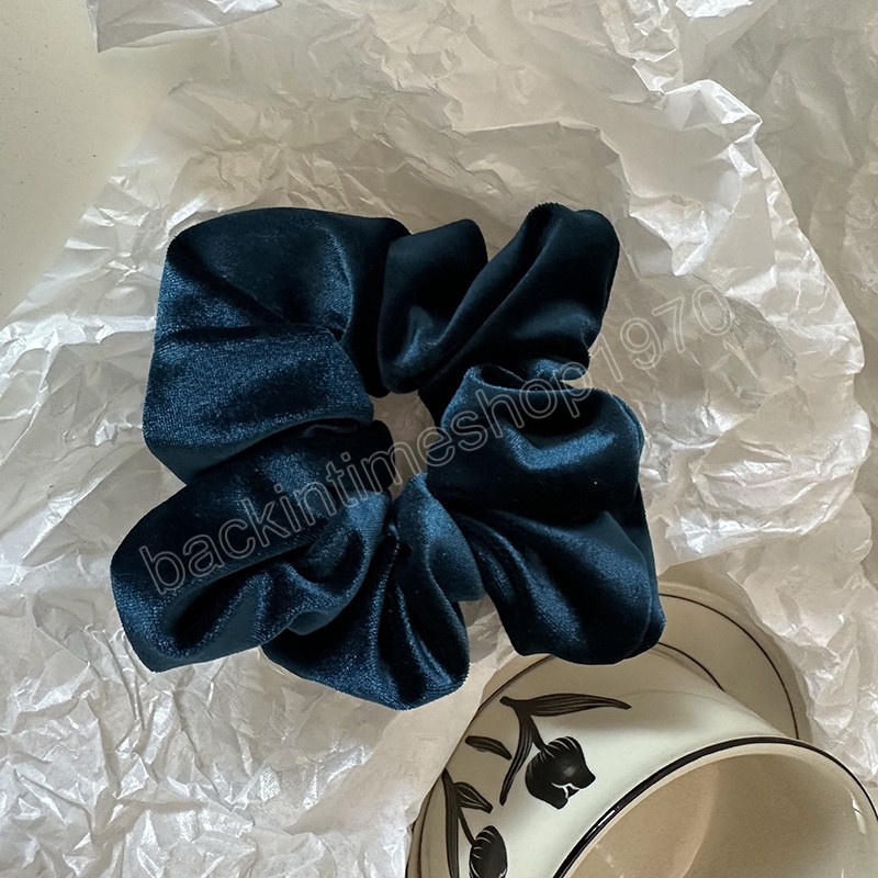 امرأة شتوية كبيرة مخملية المخملية scrunchies الفطريات الشعر الفرقة الصلبة ألوان السيدات سيلز ذيل حصان الملحقات الشعر