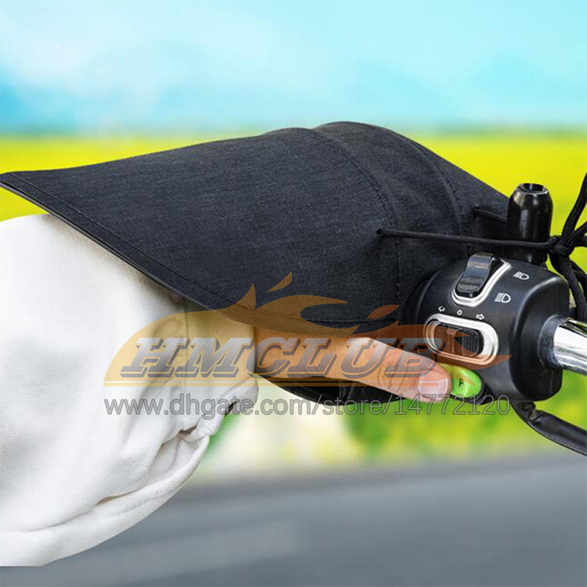 ST228 Manchons de guidon de moto été 3D Oxford gants de Protection solaire imperméables avec bande réfléchissante gants de moto de conception