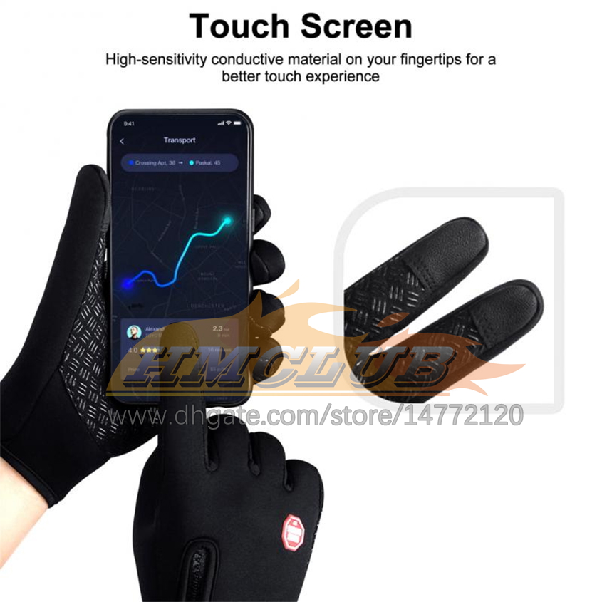 ST219 Autumn Winter Warm Gloves Men Women Touch Screen Gloves Waterproof Windproof Gloves Outdoor Sports Thermal Ski Glove