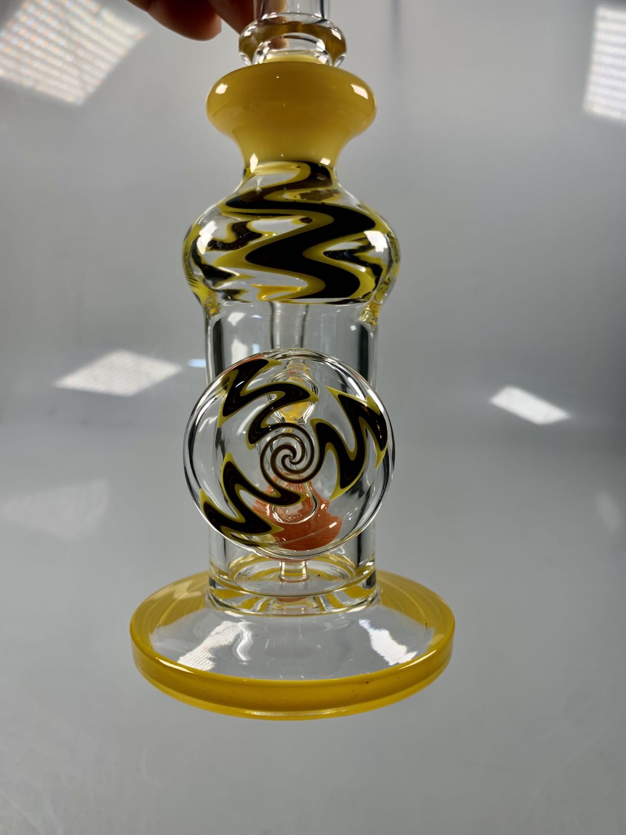 Pipa da fumo in vetro borosilicato narghilè narghilè dab rig accessori fumatori bruciatore a nafta shisha bong raccoglitori di cenere giocattoli del sesso riciclatore