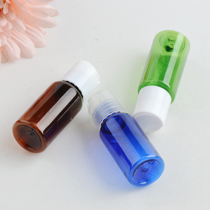 Petite bouteille vide portable de voyage de 15ml, bouteille d'échantillon en plastique PET, Mini flacon de lotion de shampoing LX1063
