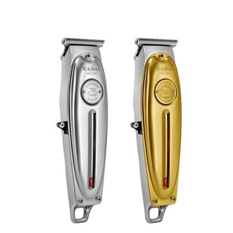 Kemei KM-1949 Hair professionnel Clipper hommes USB Electricless Hair Trimmor t-lame sculpture à tête chauve Machine coupée de cheveux