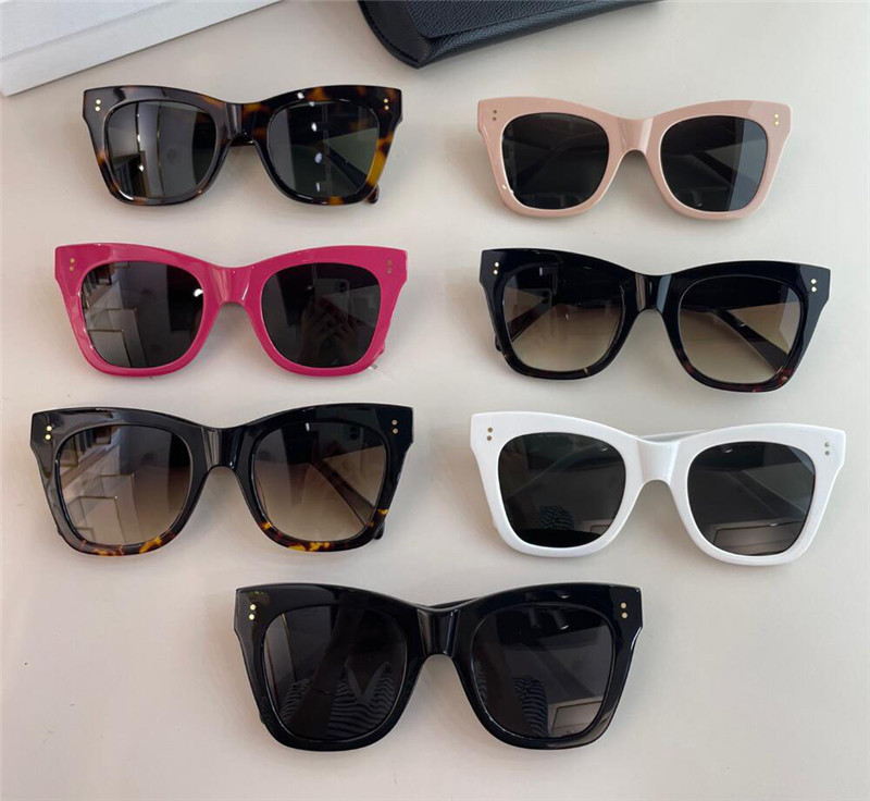 New fashion design 4S004 Cat Eye sunglasses offer a modern take on a classic shape thick frame for a vintage-inspired look versatile outdoor uv400 protection glasses