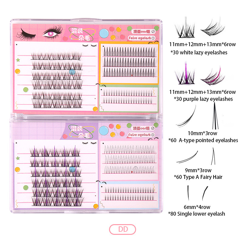 En gros individuel faux cils épais curl œil cils naturel look look facile extension de cils outils de greffe