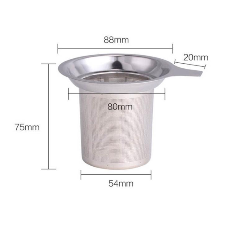 Reusable Stainless Steel Tea Strainer Mesh Infuser Basket Loose Tea-Leaf Infusers Herb Filter for Mug Teapot Tea-Accessories SN256