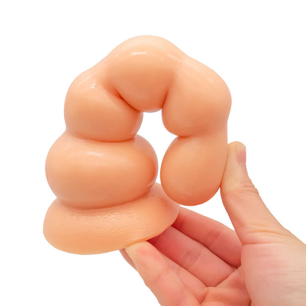 Skönhetsartiklar 17 cm lång anala plugg stora pärlor prostata massager sexiga leksaker för kvinnliga män gay sug kopp rumpa g-spot erotiska produkter