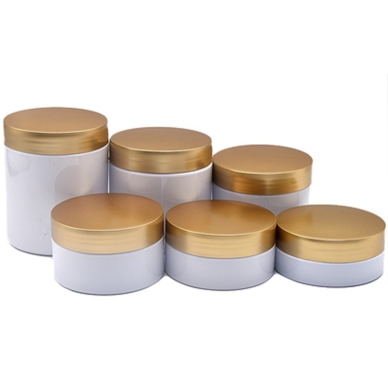 Pakte lege cosmetische plastic fles witheid cr￨me jar gold ros￩ goud zilveren deksel 50 g 100 g 100 g 150 g 200g 250 g navulbare draagbare verpakkingscontainer