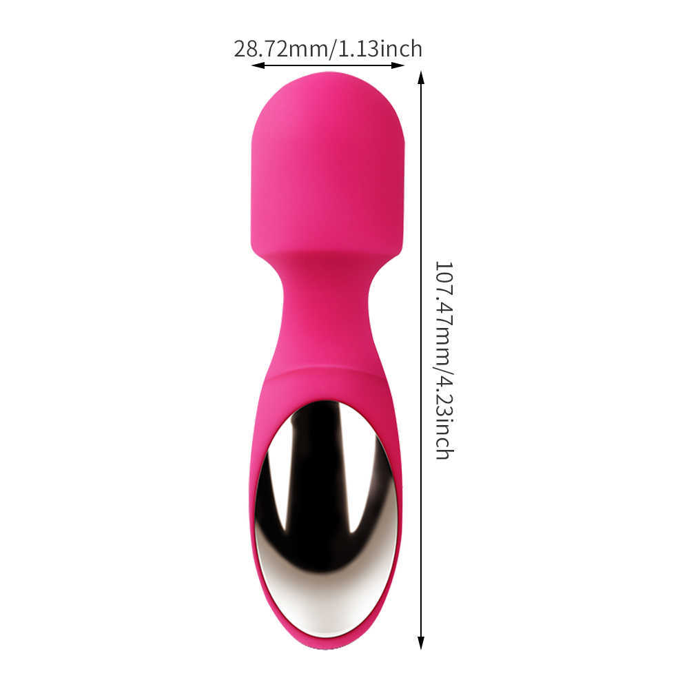 Articles de beauté MiNi AV Vibromasseur Baguette Magique Corps Masseur Mamelon Clitoris Stimulateur Silicone Liquide Femelle Masturbateur Chatte Sexy Jouets pour Femmes