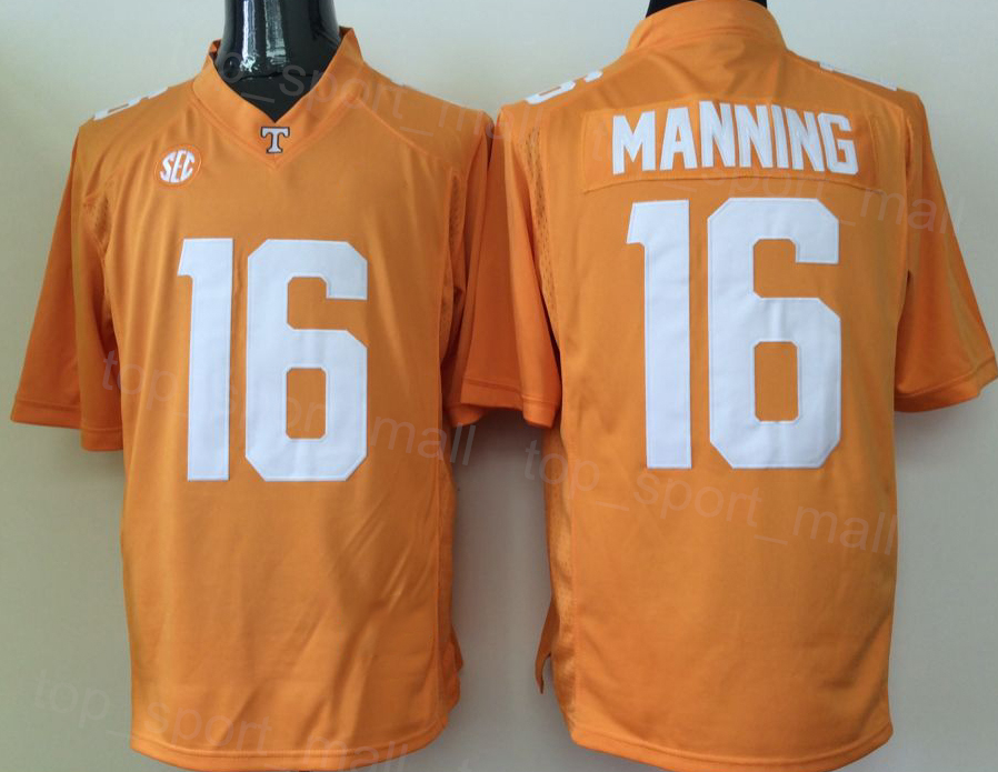 NCAA College Football Tennessee Volunteers 5 Hendon Hooker Jerseys 16 Peyton Manning 11 Joshua Dobbs University All Sydd Gray Orange White Team Color Size S-3XL