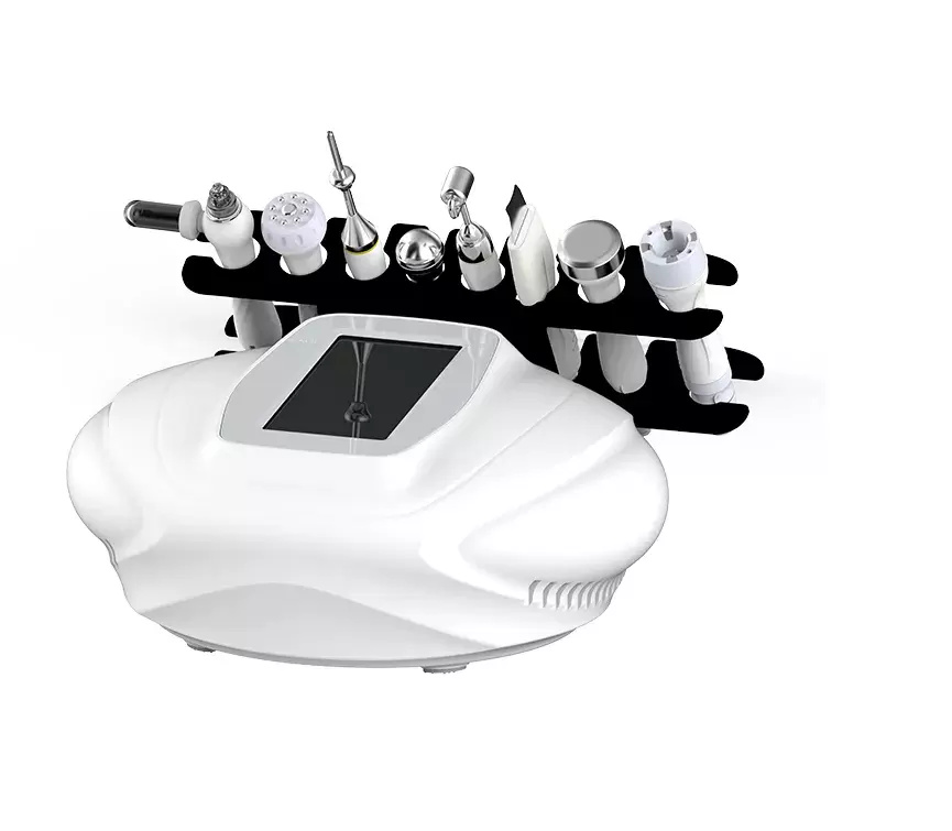 Equipamento de beleza multifuncional 8 em 1 Ultrassonic RF de alta frequência Crio hidratante Máquina de beleza facial multifuncional