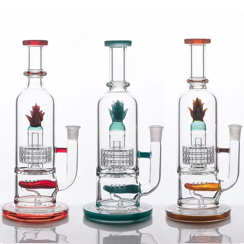 honeycomb bong hookahs smoking pipe Borosilicate glass vortex bong Gravity Hookah Elf Bardab rig ash catcher oil burner water pipes bubbler glasses beaker bongs