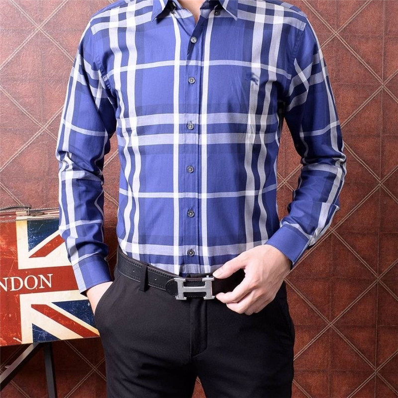 23new Fashion koszula męska z długimi rękawami topy podwójny kołnierzyk koszula biznesowa męskie ubranie koszule Slim Men 3XL