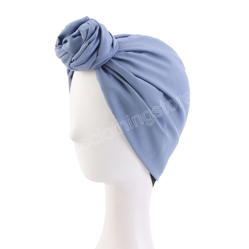 Elegante Retro-Turban-Mütze für Damen, Baumwoll-Stirnband, muslimisches Kopftuch, Beanie-Mütze, Haarabdeckungskappen, afrikanische Kopfwickel, Motorhaube