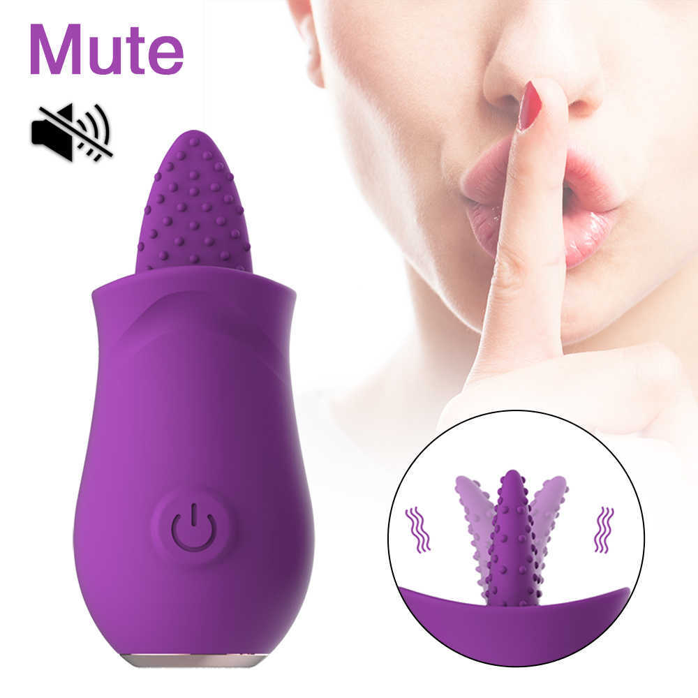 Oggetti di bellezza Tinza morbida Vibratore G Spot Spot Clitoral Licking stimolatore mini clitoride sexy giocattoli donne masturbatore femminile ricaricabile