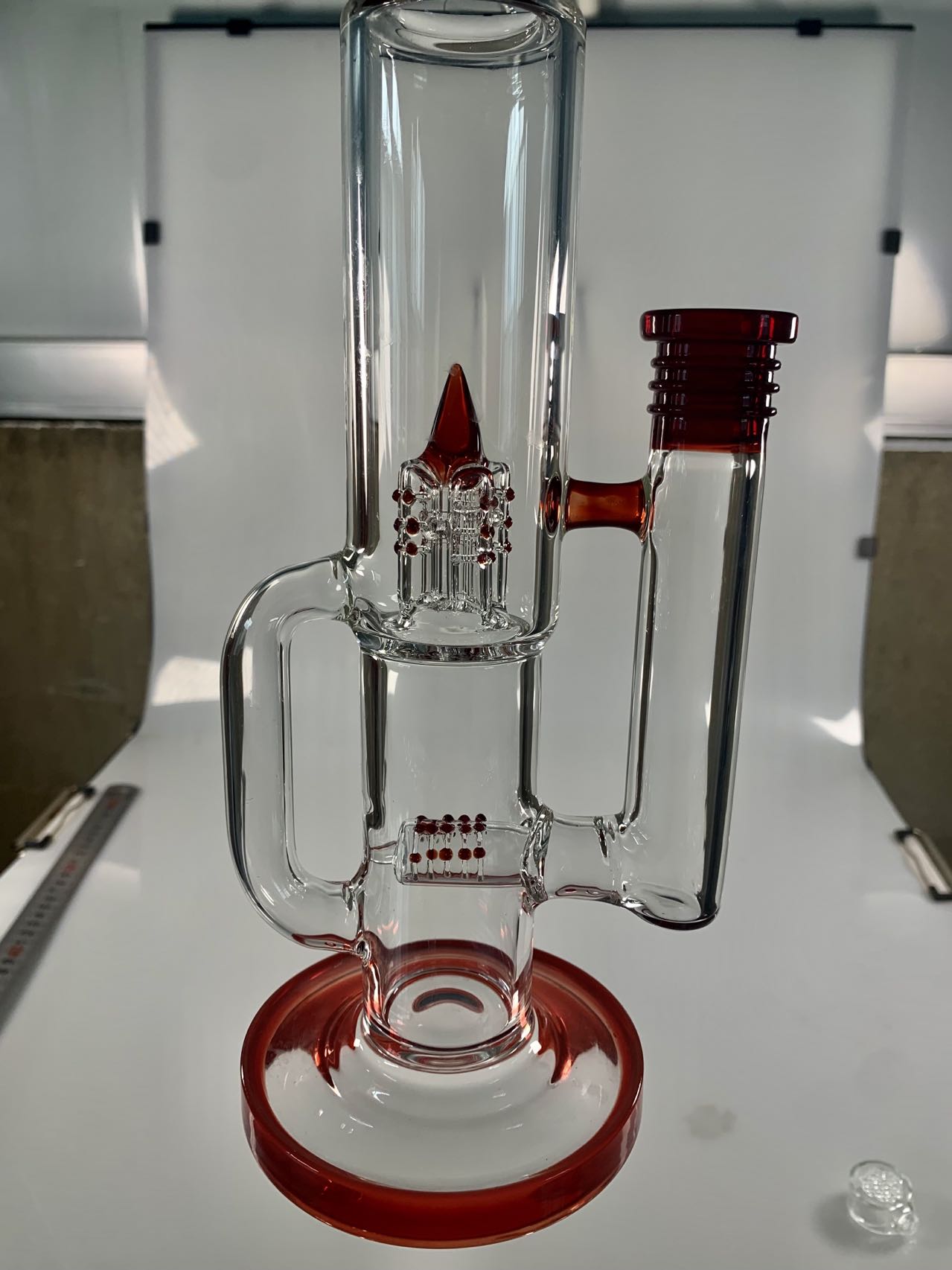 2022 honeycomb bong hookahs smoking pipe Borosilicate glass vortex bong Gravity Hookah Elf Bardab rig ash catcher oil burner water pipes bubbler Rocket Bongs