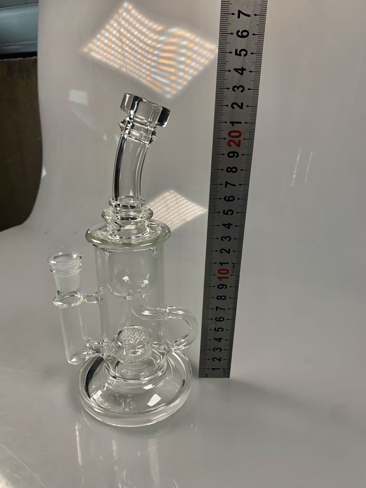 2022 Borosilicate glass smoking pipe hookah hookahs dab rigs smoking accessories oil burner shisha bongs for ash catchers sex toys recycler bubbler Laser drilling