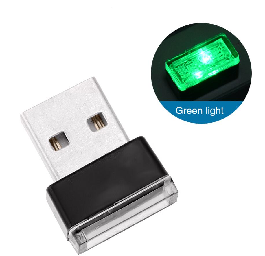 Mini USB LED Modelleme Araba Ortam Işığı Neon İç Işık Takı 7 Renk Dekoratif Işıklar