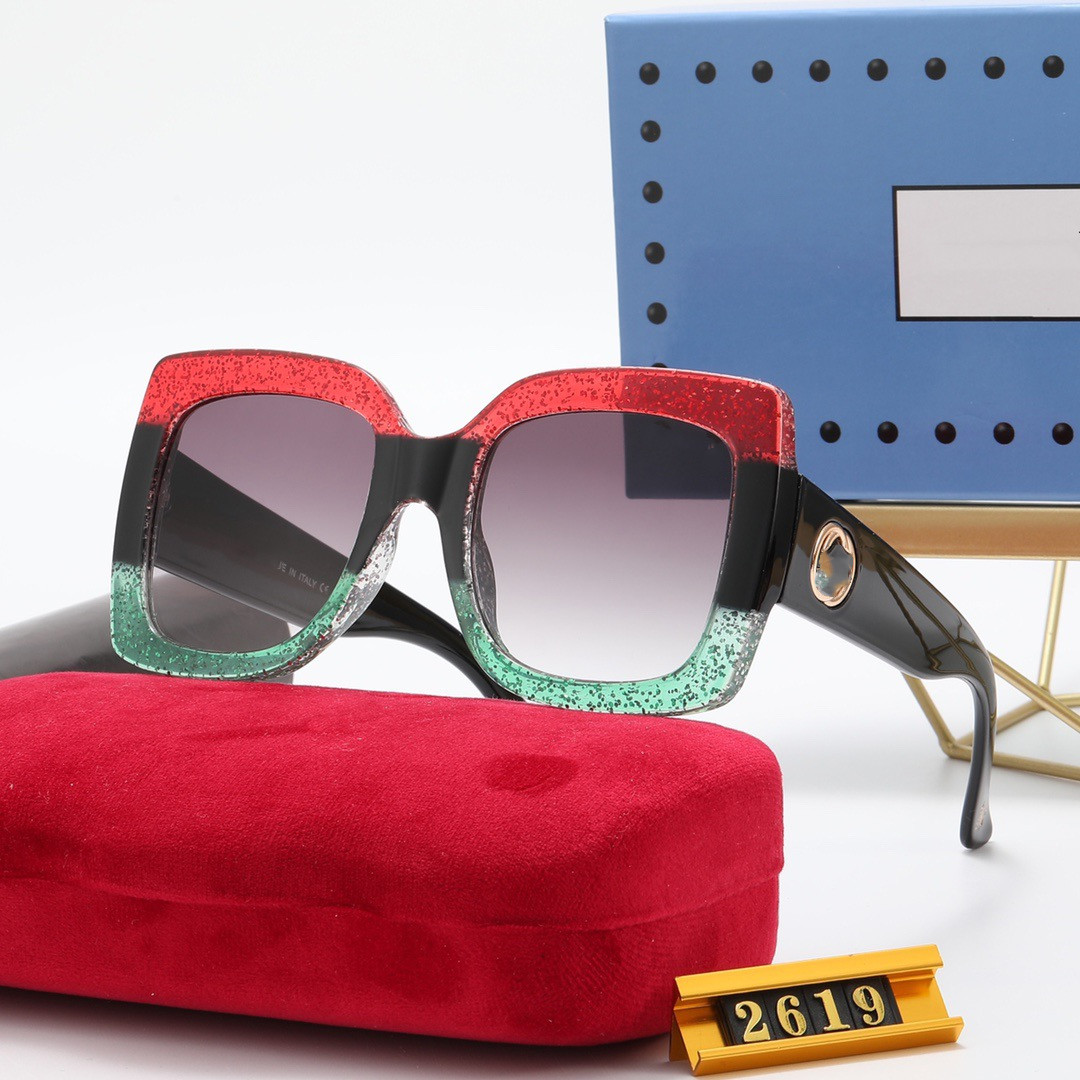 Designer óculos de sol clássico óculos óculos de proteção ao ar livre praia pc óculos de sol para homem mulher mix cor opcional 2619252t