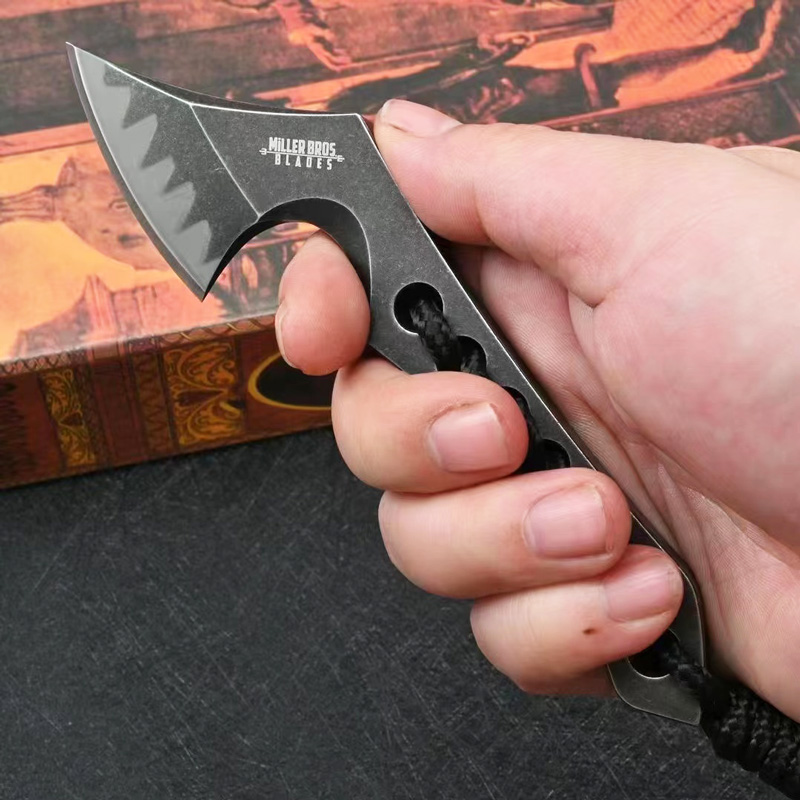 Miller Bros Bisdes Axe Outdoor Portable Hack met Kydex Sheed Camping Tools Hunting Military Tactical Gear Travel Huishouden Praktische multifunctionele assen