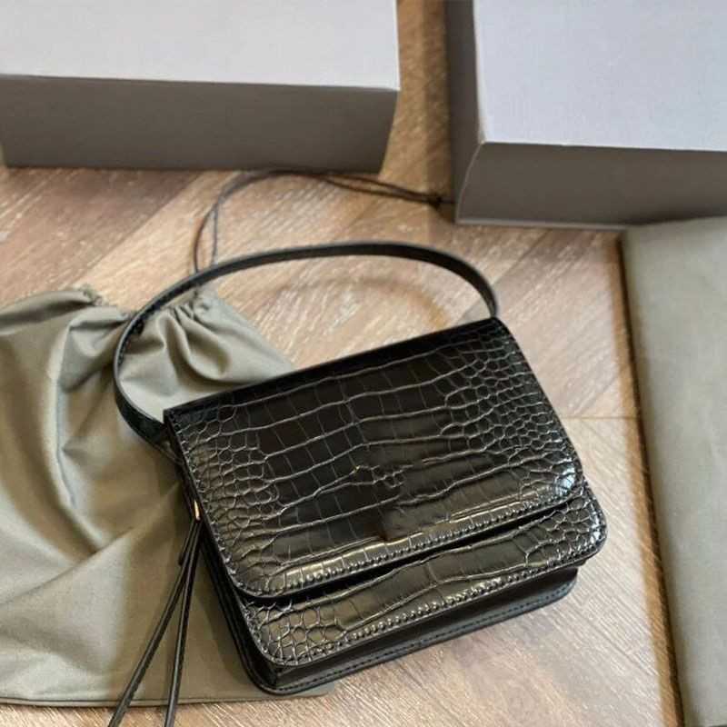 Kvinnors lyxdesigner Single Shoulder Bag 2023 Fashion Texture Leather Crocodile Bag Messenger Single Shoulder Liten Square Cross Body Bag Factory Direct Sales