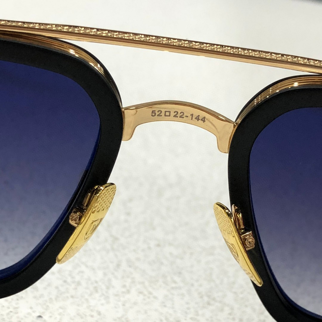 A DITA FLIGHT 006 Stark lunettes de soleil vintage plaquées or 18 carats Lunettes de soleil design pour hommes célèbre marque de luxe rétro à la mode wome287R