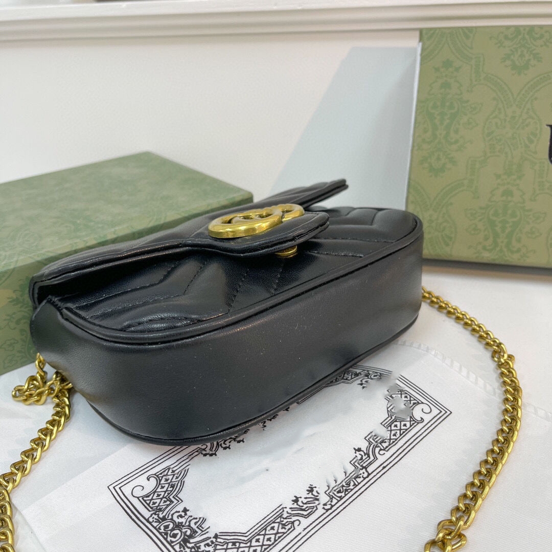 Mode ontwerper vrouw tas handtas portemonnee portemonnee originele doos echte lederen dames messenger cross carrosserie ketting met doos