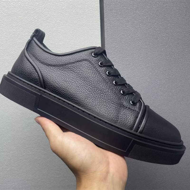 Modische Schuhe, Accessoires, flache Schnür-Sneaker, Herren- und Damen-Leder, bequeme Freizeitschuhe, Kfz-Spitze, U-Marken-Design, große Größe 35–46