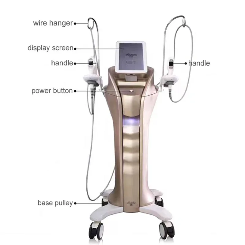 4 Griffe Abnehmen HIFU RF Facelifting Mikrofokussierter Ultraschall 7D Anti-Falten-Straffungs-Schönheitsgerät mit 20000-30000 Aufnahmen