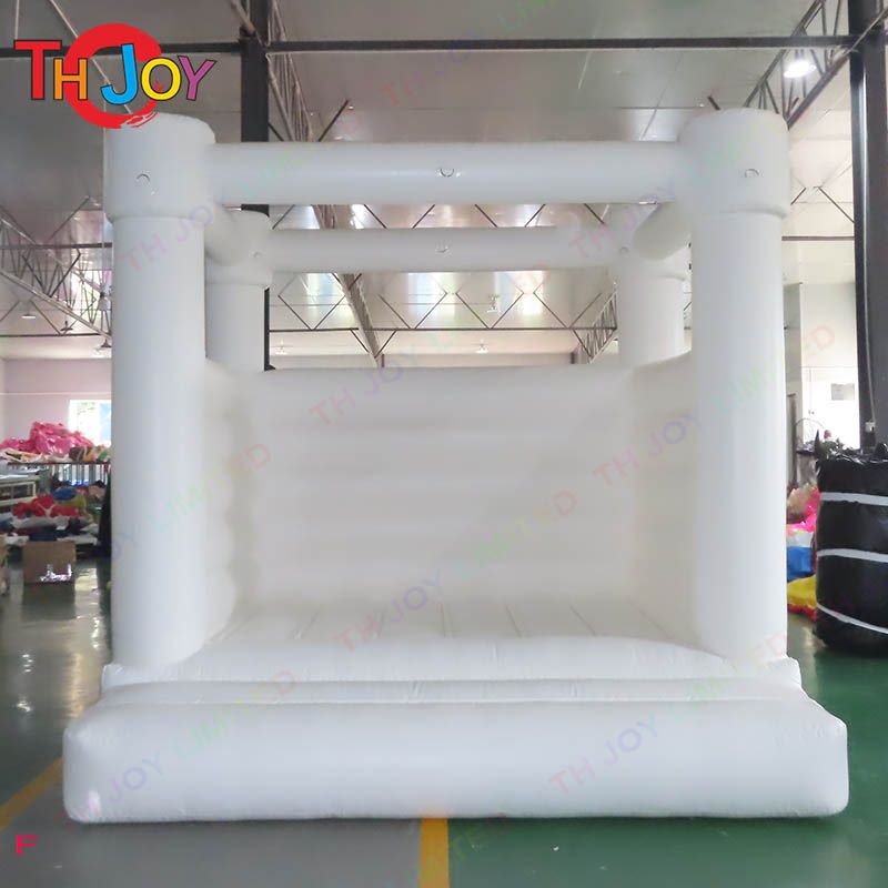 Outdoor Activiteiten 13x13ft 4x4m Pastel Bouncy Castle Commercial White Wedding Jumper House for Anniversary Party
