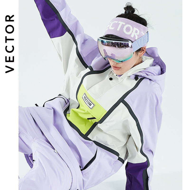 Vector Cyk-420 Ski Goggles Protective Gear Winter Snow Sports Goggles med anti-dimma UV-skydd f￶r m￤n kvinnor