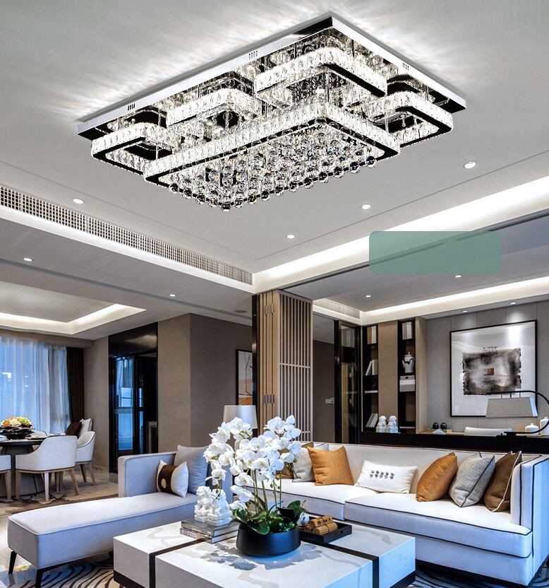 Modern Chandeliers ceiling lights living room luxury silver ceiling light bedroom led crystal Lamps dining crystals Fixtures kitchen
