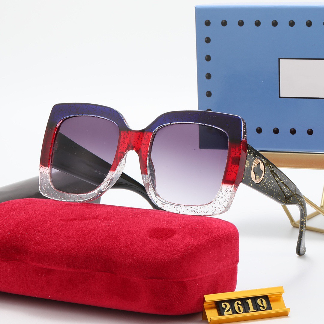 Designer-Sonnenbrillen, klassische Brillen, Goggle, Outdoor, Strand, PC-Sonnenbrillen für Mann und Frau, Mischungsfarbe optional 26192199
