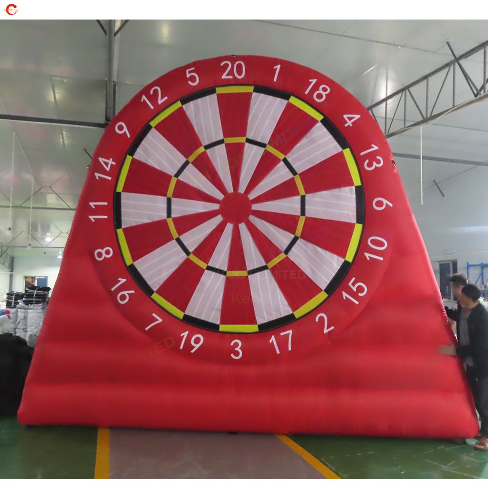 Levering Outdoor Activiteiten Gigantische opblaasbare golf Dart Boards voetbalvoetbal Darts Games te koop