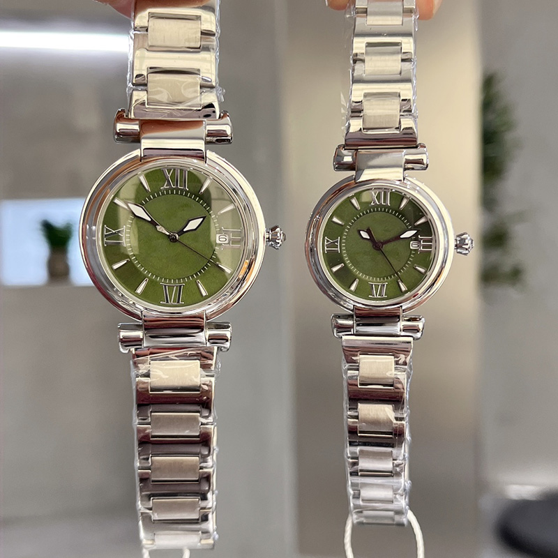 Watch Women Watches Quartz Movement Stainless Steel Strap SapphireDesign Montre de luxe 36mm and 29mm Women Diamond Wristwatches Green Dial