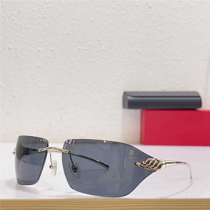 Nuovi occhiali da sole di design alla moda 0068 montatura in metallo aste a forma ovale-rettale con occhiali di protezione uv400 in stile semplice e popolare