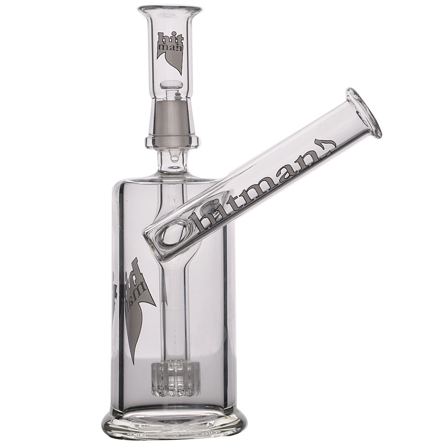 HitMan Óculos Bongs de água Narguilés Shisha Mini Dab Rig Cachimbos de água Gaiola para cachimbo Bong Glass Oil Rigs