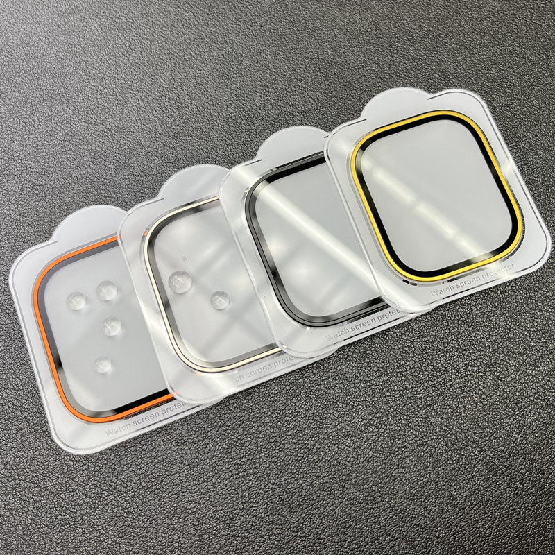 Proteggi schermo in vetro temperato Iwatch 49mm apple watch S8 Ultra 49mm Colore elettrolitico in metallo ultrasottile