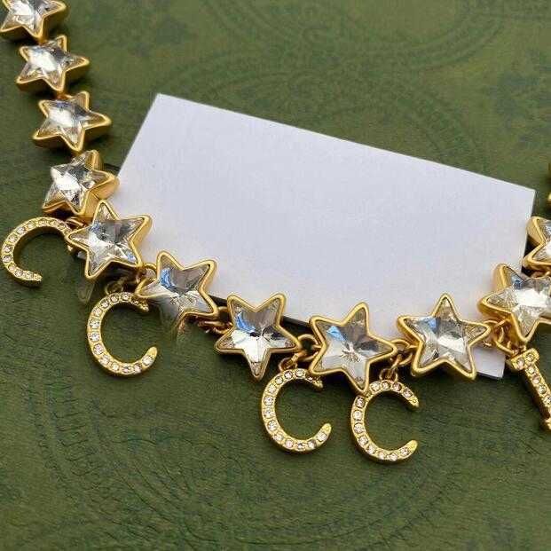Brand Designer Bracelet With Crystal Gold Chain Bracelets Letter Cuff Bangle Men Womens Jewelry Unisex High Quality Charm Bracelet291O