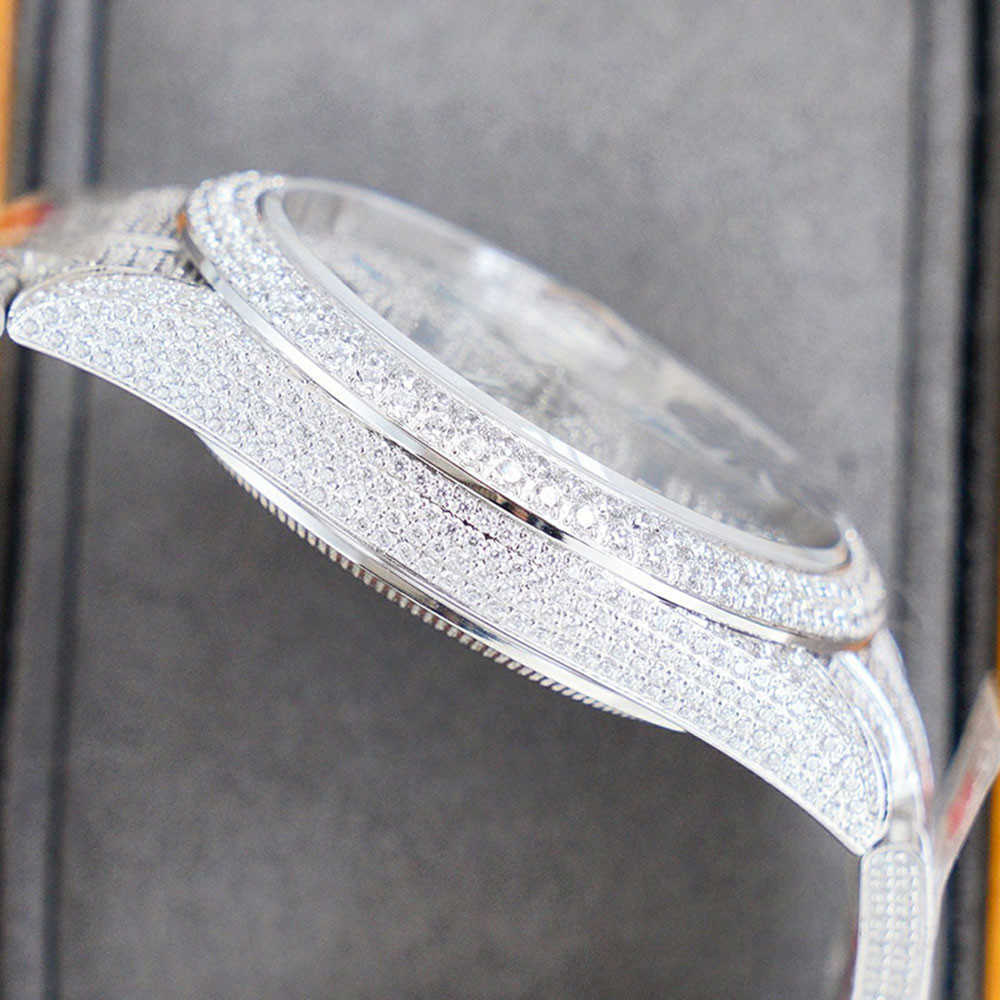 Montres-bracelets Montre diamant Montre mécanique automatique 40mm Montre-bracelet en acier inoxydable 904L Montre de213q