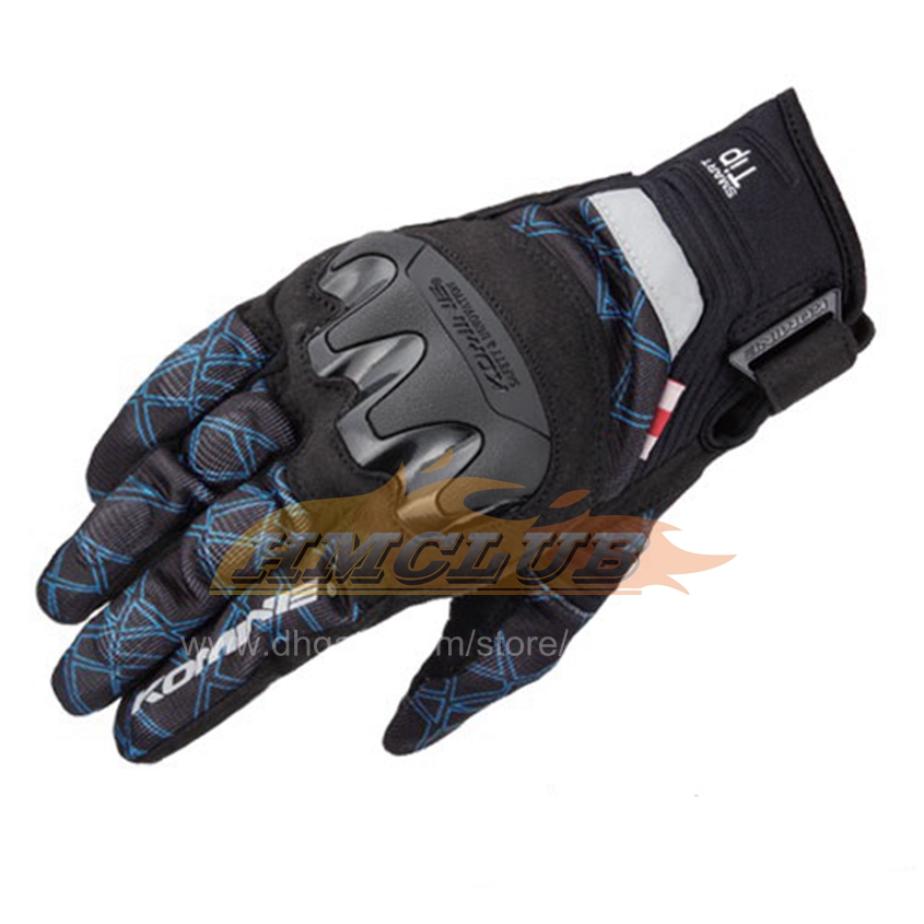 ST381 Luvas de motocicleta de fibra de carbono Men 3d Mesh de verão Luvas de motocross respiráveis ​​Tela de toque Gant Moto M-XXL