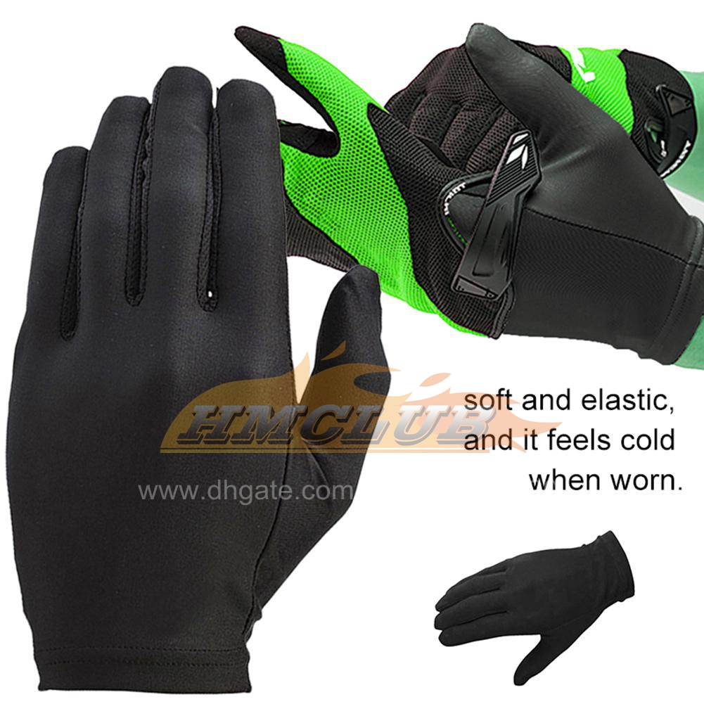 ST399 2021 Fodera guanti Fodera guanti ad asciugatura rapida Fodera nera Guanti sottili interni bici Guanti sportivi morbidi moto la guida in estate