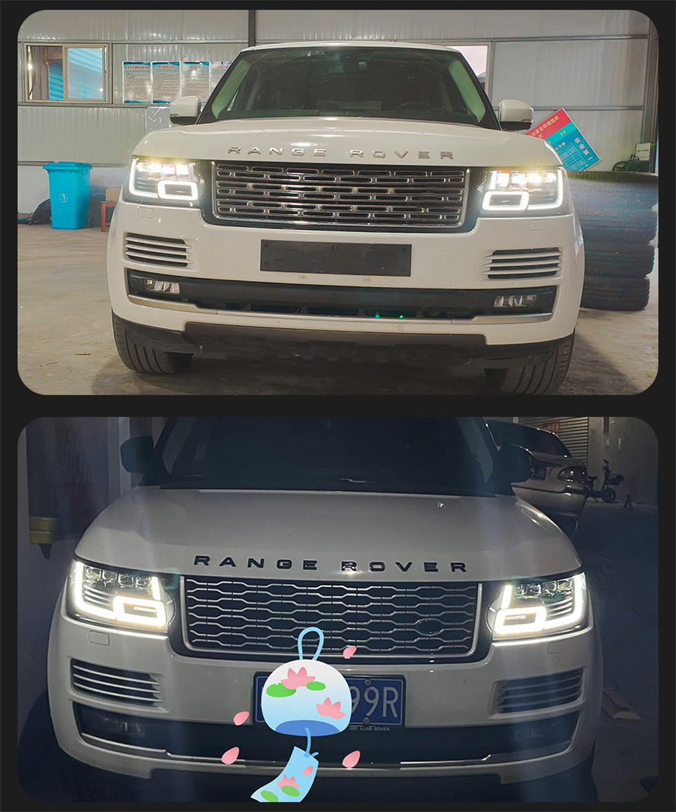 Auto-onderdelen Koplampen voor Ranger Rover SC 20 13-20 18 Koplampen Matrix Stijl Vervanging DRL Dagverlichting Vuurtoren projector Facelift