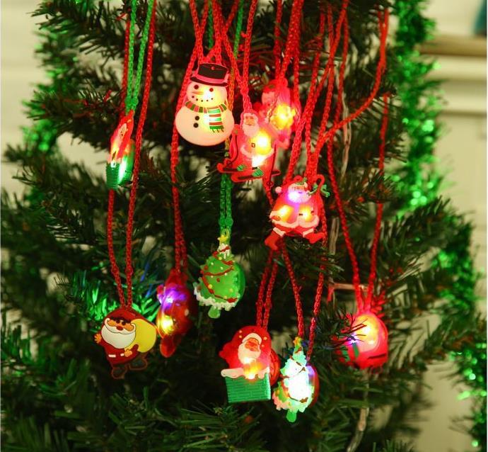 Capodanno Natale Light Up Collana Decorazione Bracciali Led Regalo bambini Giocattoli di Natale bambine SN291
