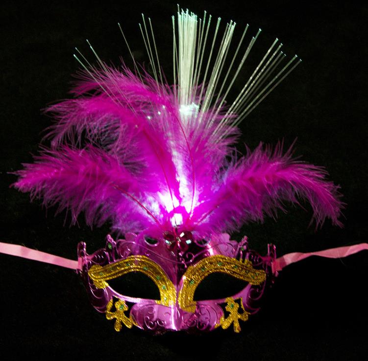 Festa de Halloween Flash de Halloween Flash Feather Mask Mardi Gras Masquerade Cosplay Máscaras Venezianas Trajes de Halloween SN4252